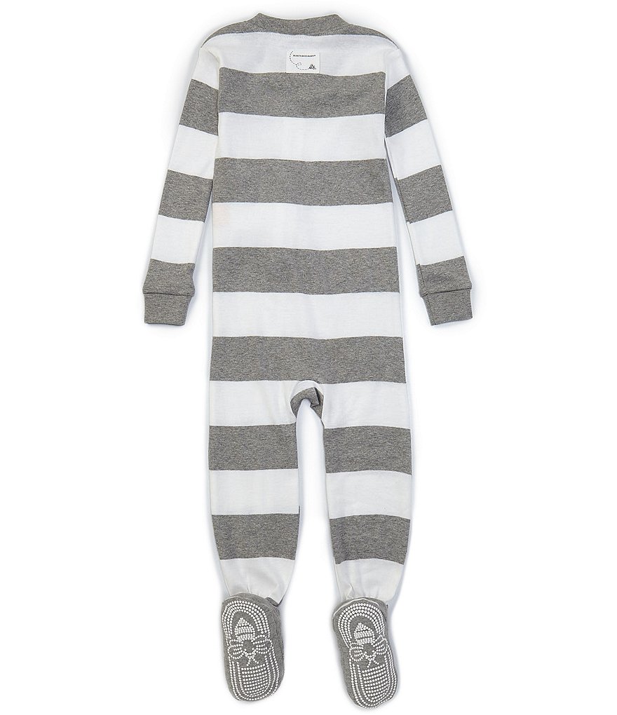Burt's Bees Baby Newborn-24 Months Long-Sleeve Stripe Sleep & Play Snug-Fit Footed Pajamas