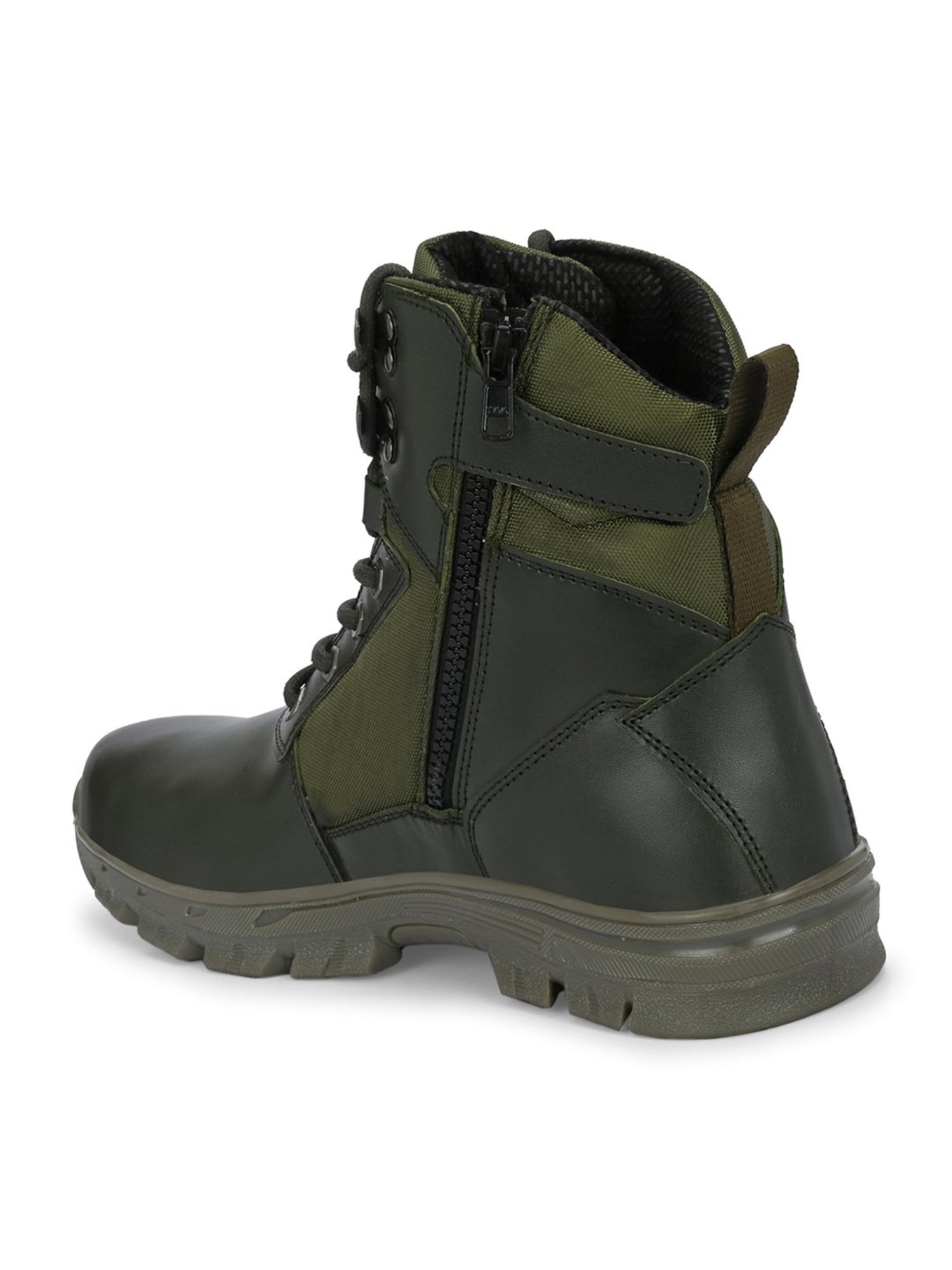 Hoversole Men's Warrior2 Green Derby Boots