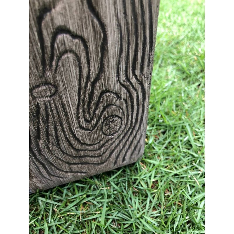 Set of 3 Kante Lightweight Concrete Modern Square Outdoor Planters - Rosemead Home & Garden, Inc.