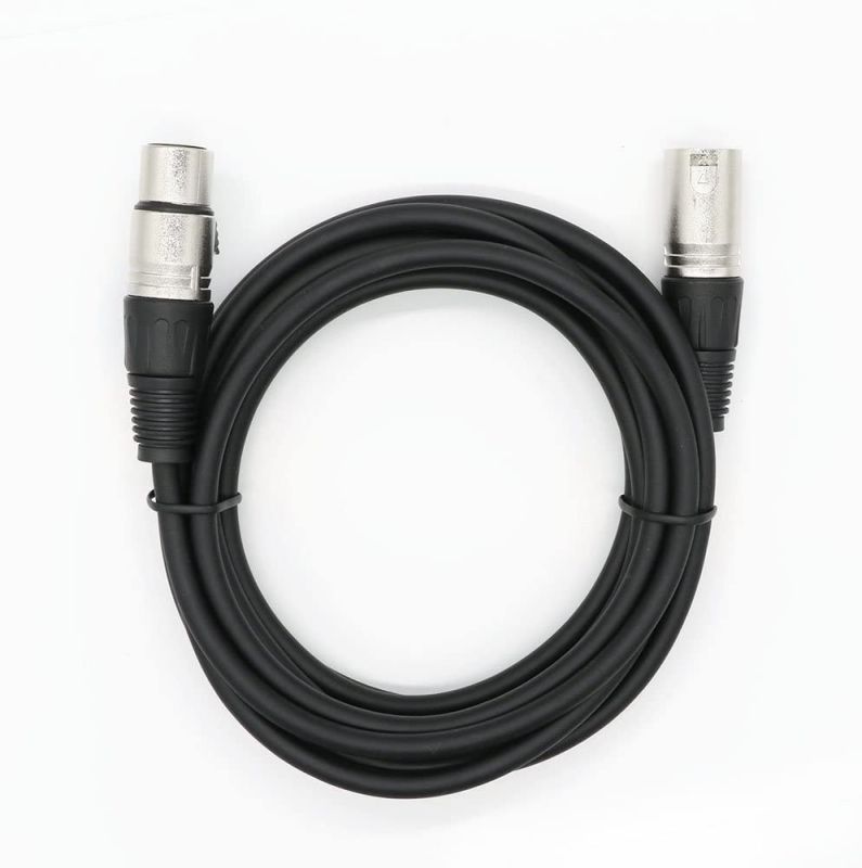 Dremake Professional Audio Mic Cable Cords - XLR 3 Pin Male to XLR 3 Pin Female Colored Cables - 10 Balanced Snake Cord - 5 Pack