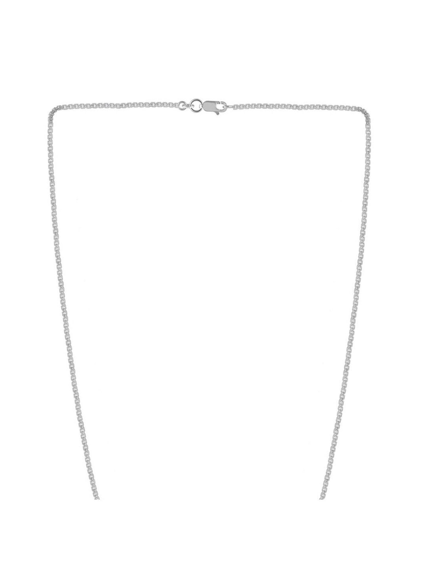 Zavya Sleek and Modern Golden Plated 92.5 Sterling Silver Box Chain