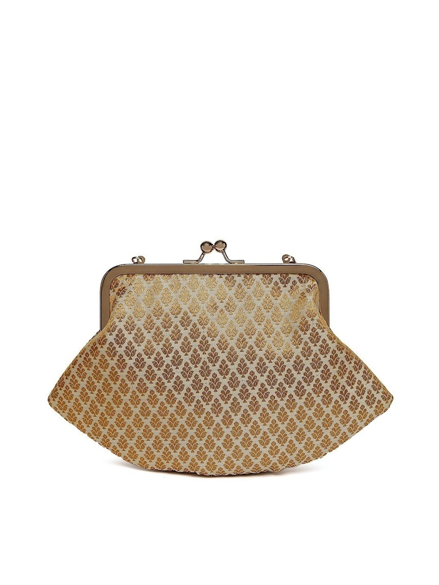 Tarini Nirula Golden Printed Small Clutch