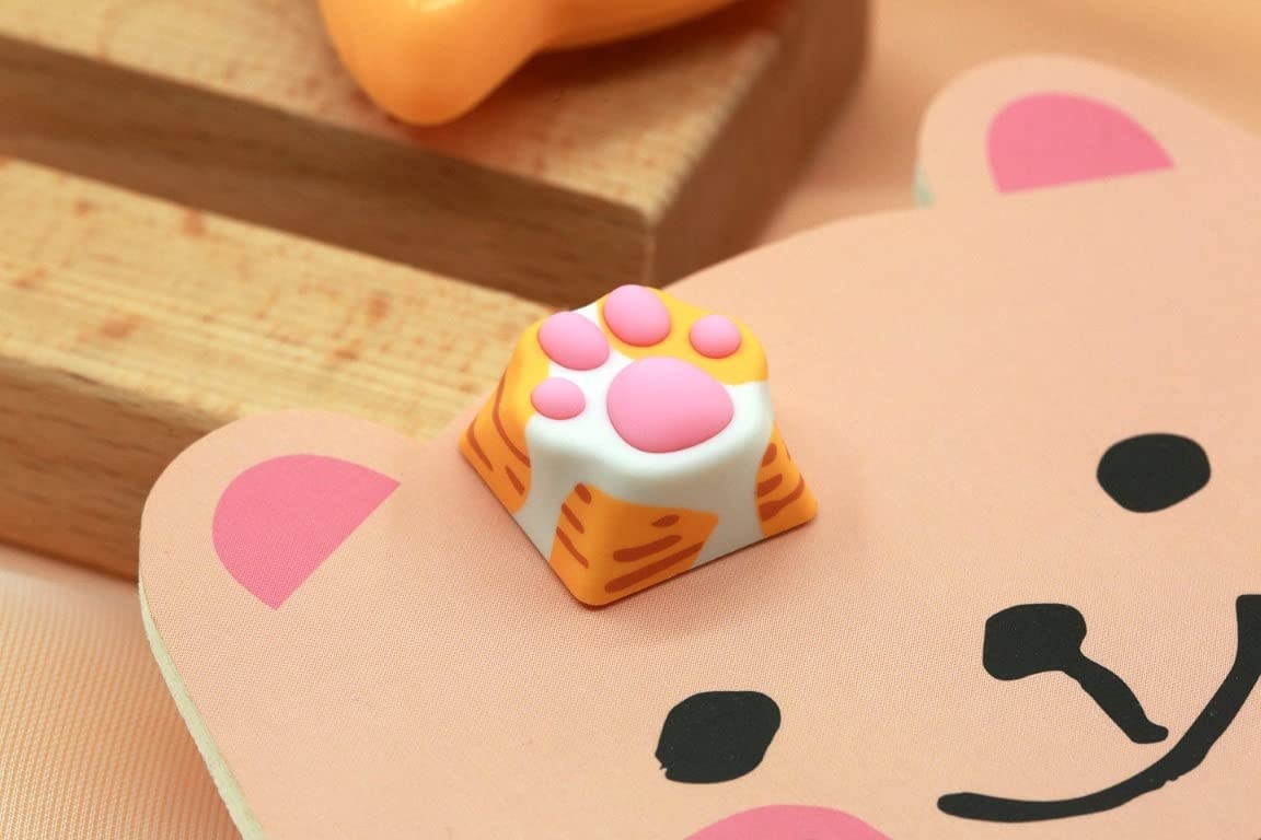 Varmilo Kitty Paw - Mechanical Keyboard Novelty Keycap (Orange)