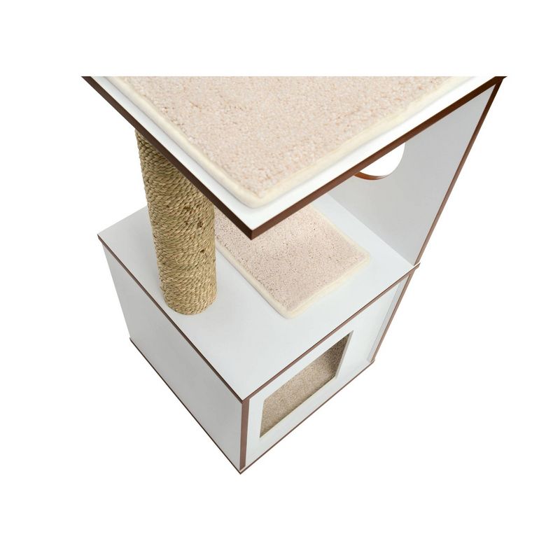 Catit Vesper V-Box Cat Scratcher - White - S