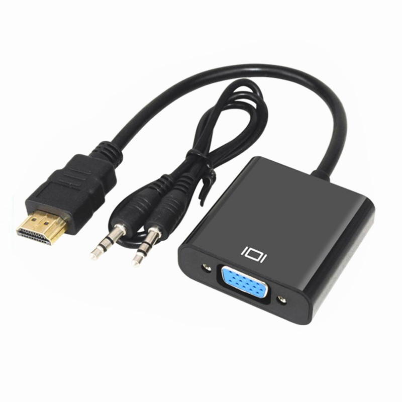 HDMI to VGA adapter computer conversion cable with audio converter