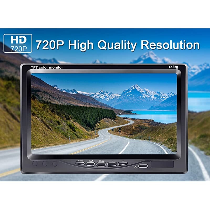 Y14 HD DIY One Wire System Backup Camera 7 Inch Monitor Kit for RVsTrucksTrailersCampers IP69K Waterproof IR Night Vision Rear View HighSpeed Observation System