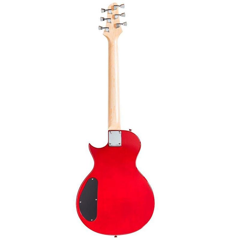 Monoprice 66 Classic V2 Cherry Electric Guitar with Gig Bag, Right, 6 Strings, Poplar Body, HH Pickups - Indio Series