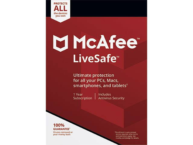 McAfee LiveSafe 2021 - 1 Year Subscription - Download