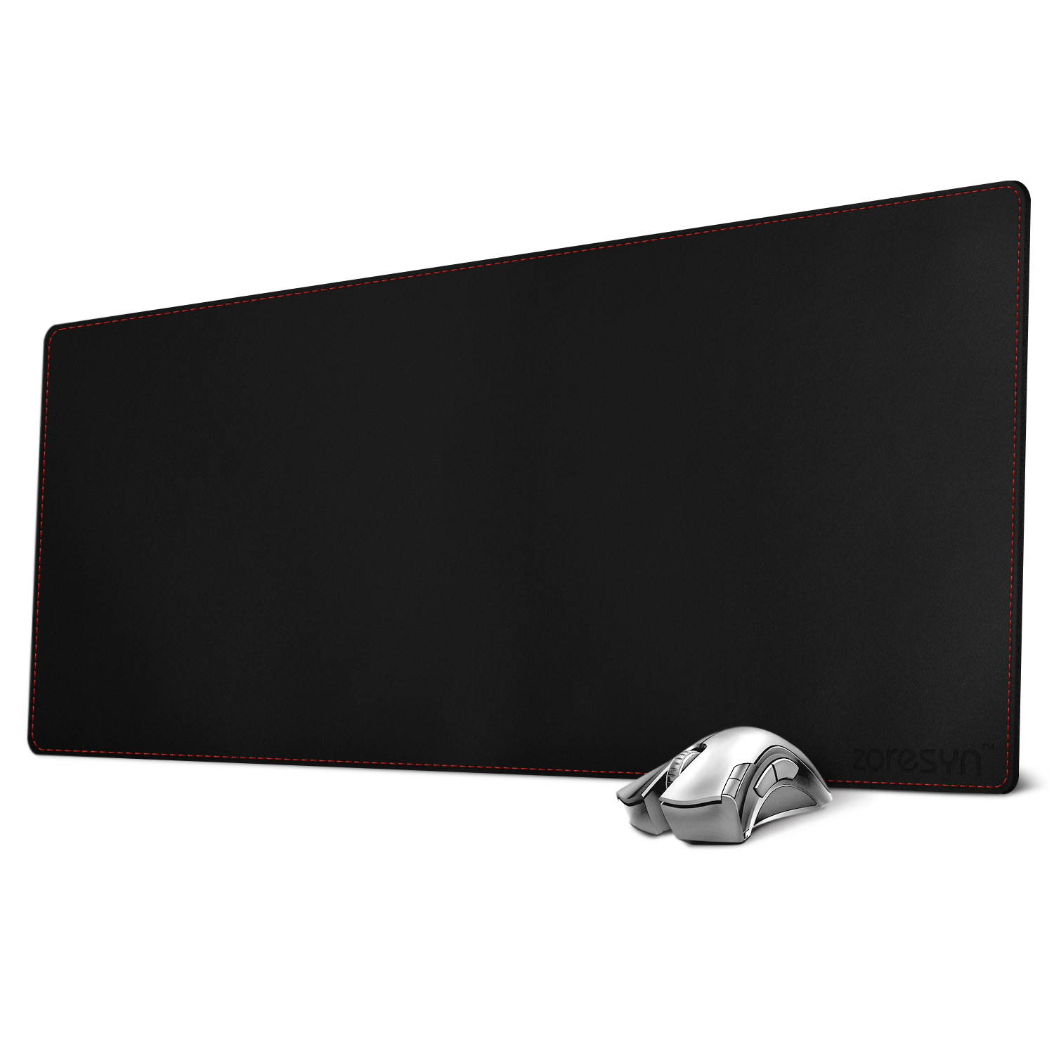 Desk Blotter Protective Mat PU Leather Gaming Mouse Pad  900 *400 MM (Black)