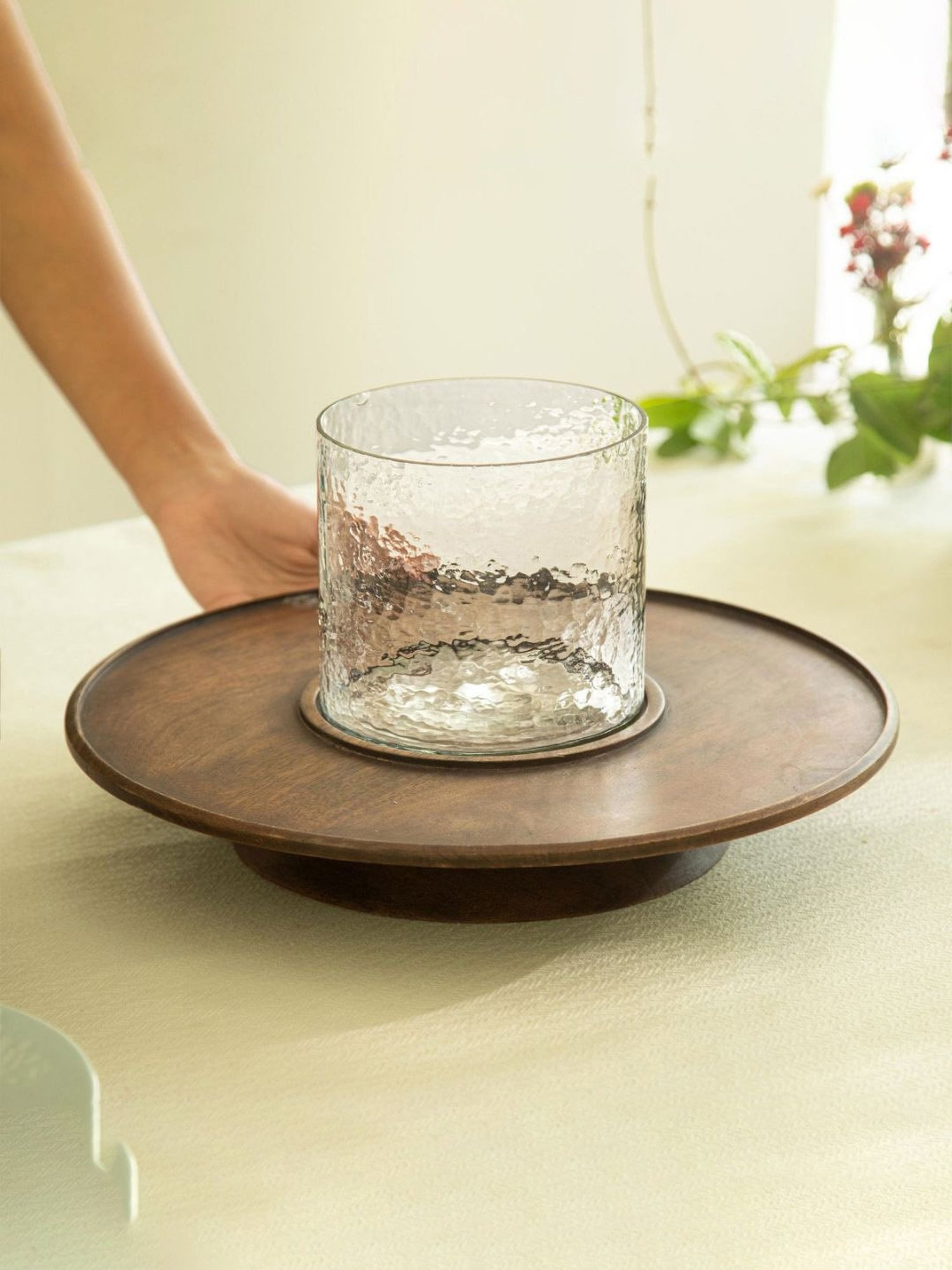 Fabindia Chitra Red Ceramic Large Oval Platter