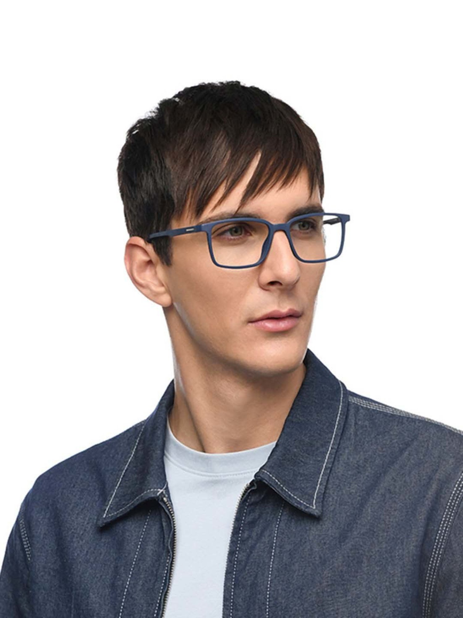 Lenskart Blu Green Rectangular Blue Light Protection Unisex Reading Glasses