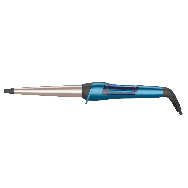 Remington Pro Professional Titanium Conical Barrel Curling Wand - Blue - ½" to 1" - CI96W2