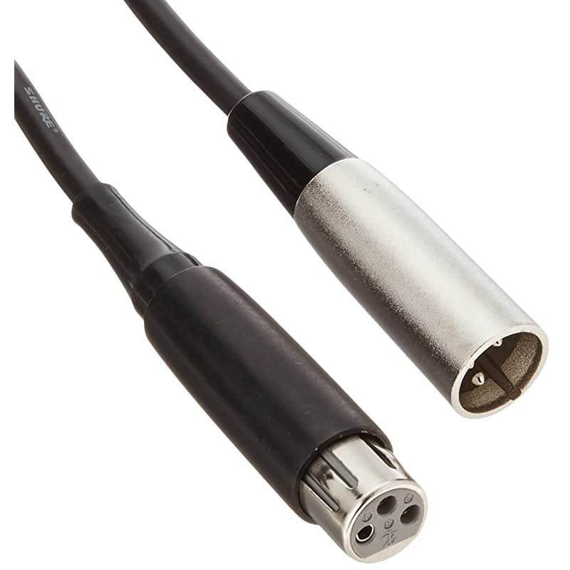 C25B 25Feet HeavyDuty Cable XLR Connector on Microphone End Black