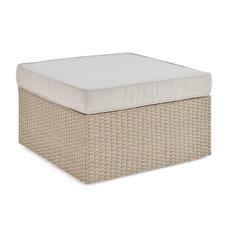 Mirabelle Outdoor Ottoman - Gold - Adore Decor