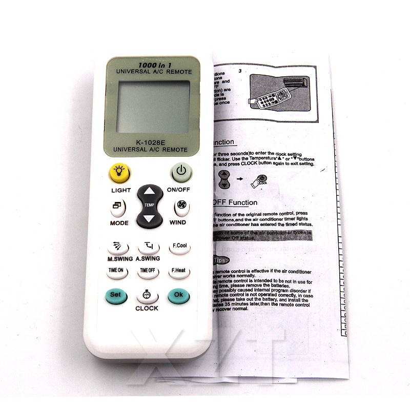 est  Hot Universal Low Power Consumption 1028E Air Condition 1028E LCD A/C Muli Air conditioner Remote Control