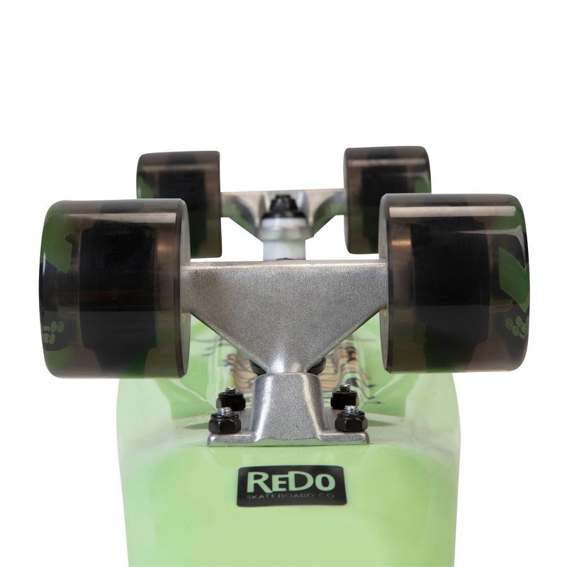 ReDo Skateboard 22.5" 6.0 Retro Poly Cruiser Skateboard - Wavey Pineapple