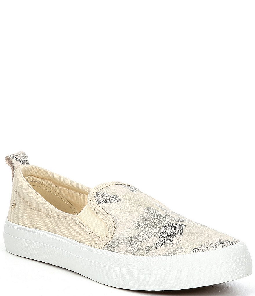 Sperry Women's Crest Twin Gore Metallic Camo Slip-On Sneakers