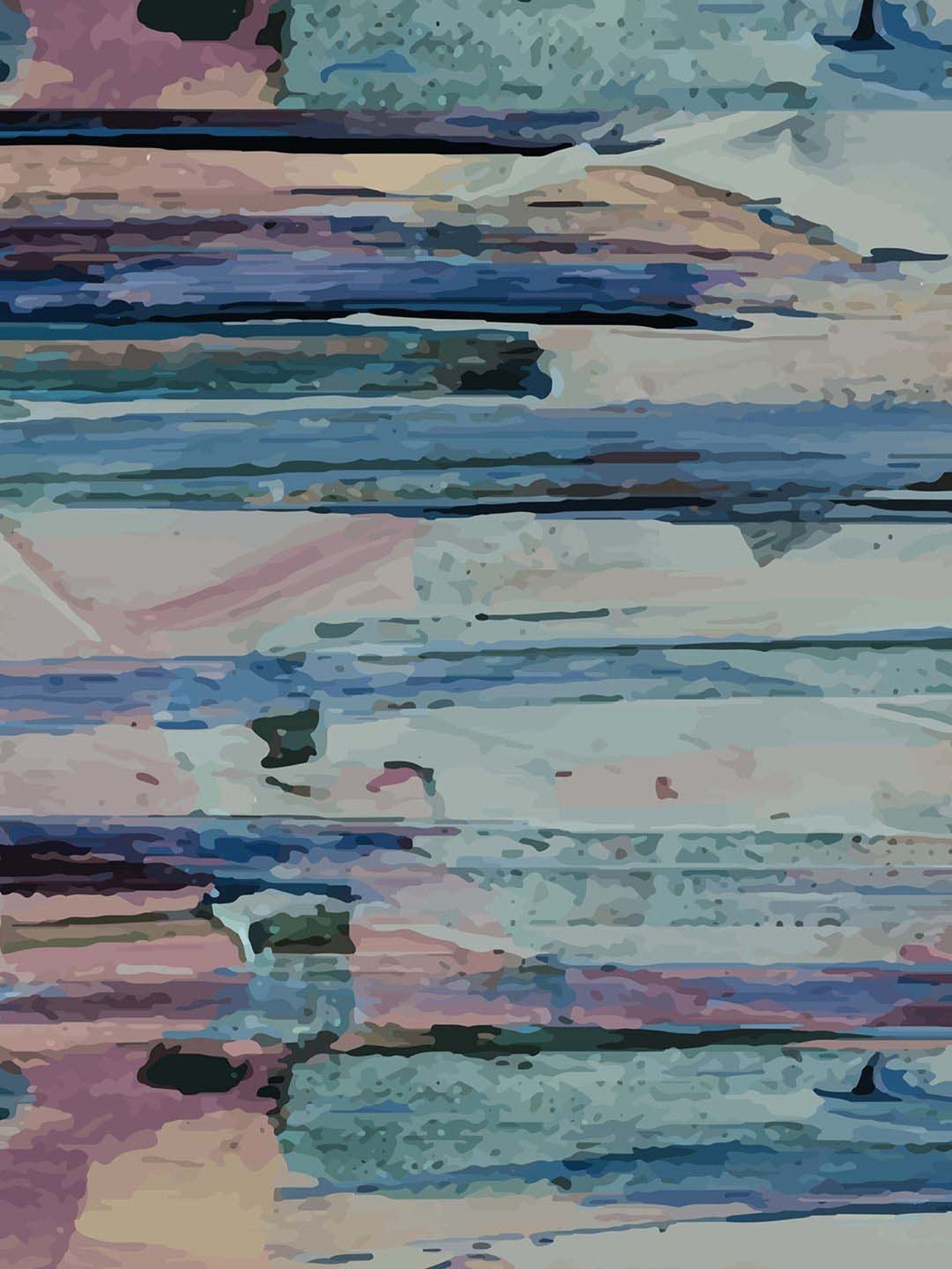 Petal Home Aquarelle Multicolor Cotton 300 GSM Table Runner