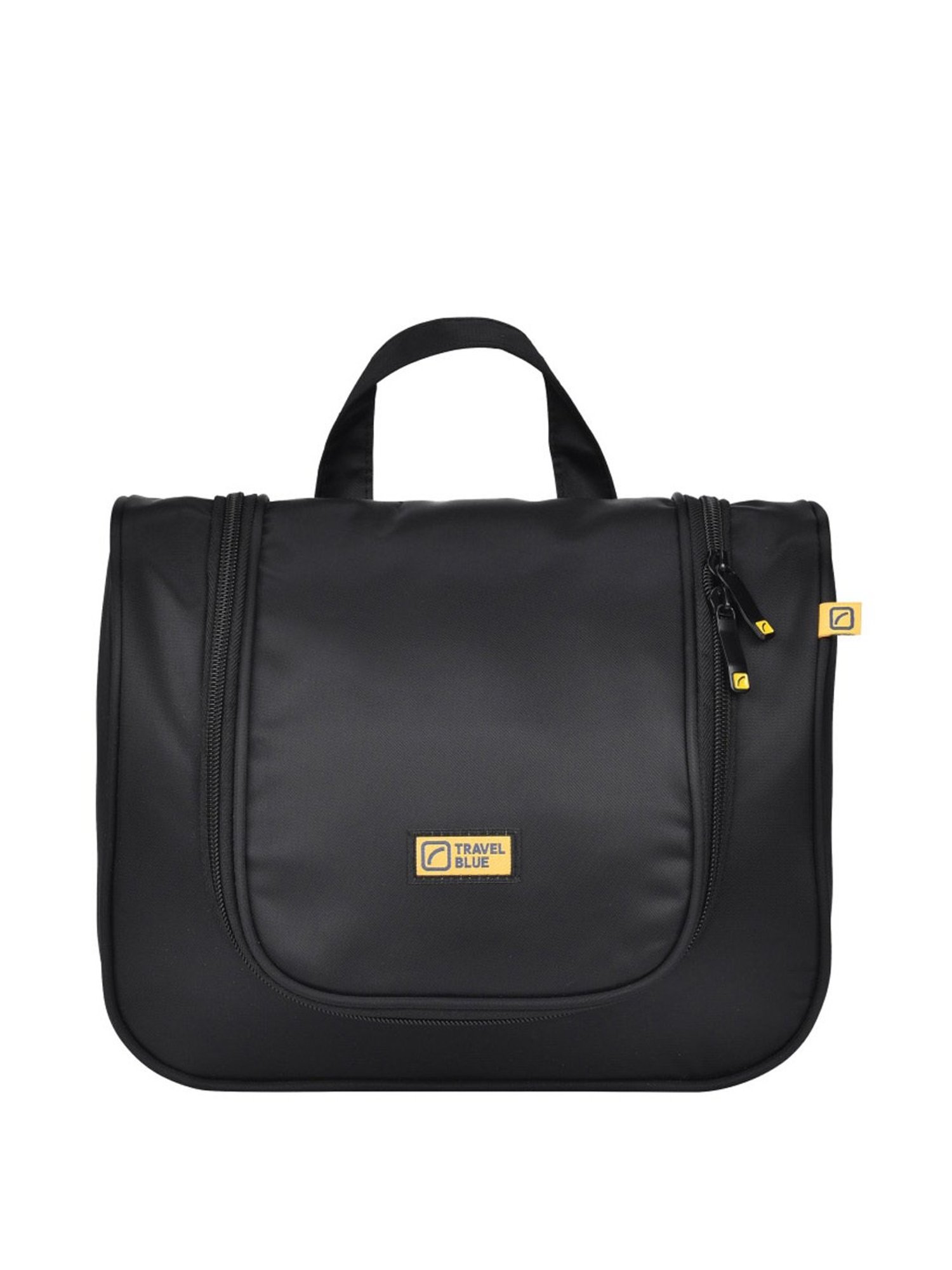 Travel Blue Black Solid Toiletry Pouch