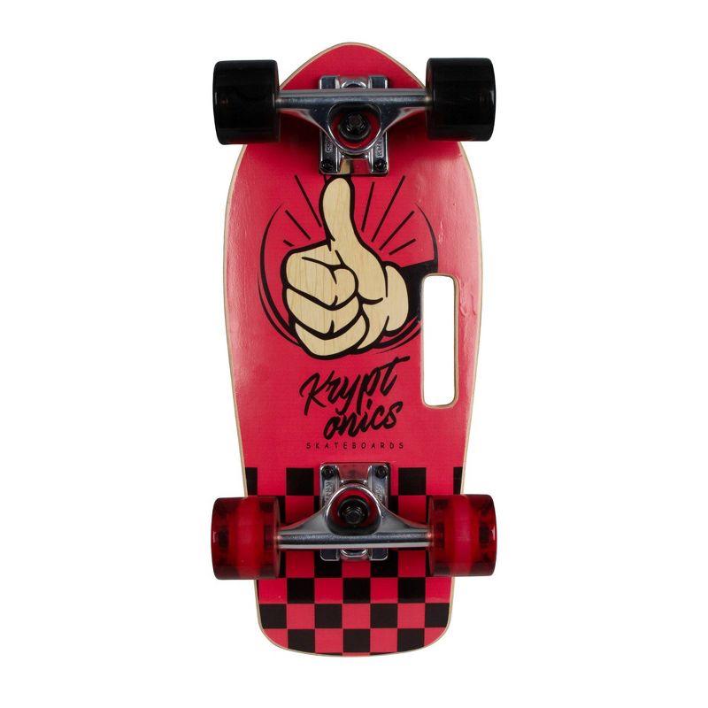 Kryptonics Stubby 19" Cruiser Skateboard - Red