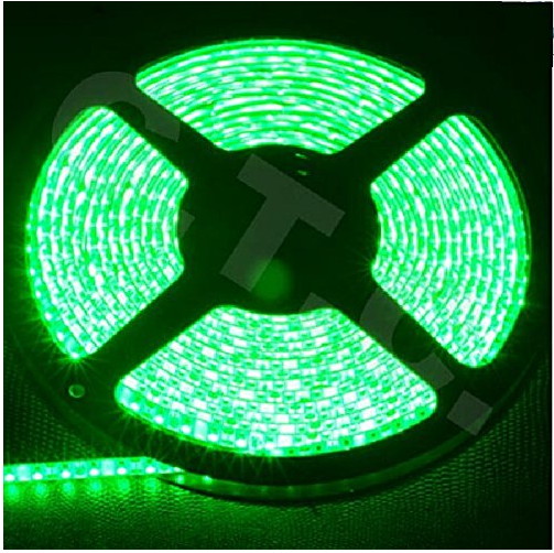 High Power 12V 5M 3528 RGB Flexible LED Strip Lights(Green) Waterproof 300 Units 24W (RGB)