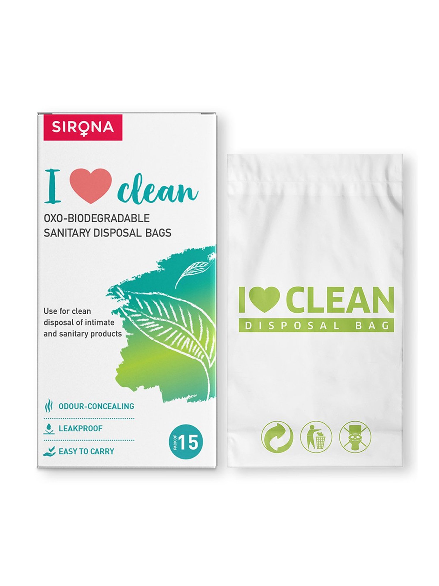 Sirona Sanitary Disposal Bags - 15 Bags