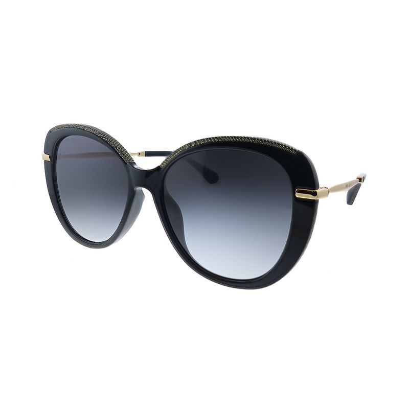 Jimmy Choo Phebe/F/S AE2 Womens Oval Sunglasses Bkgd Glitter 56mm