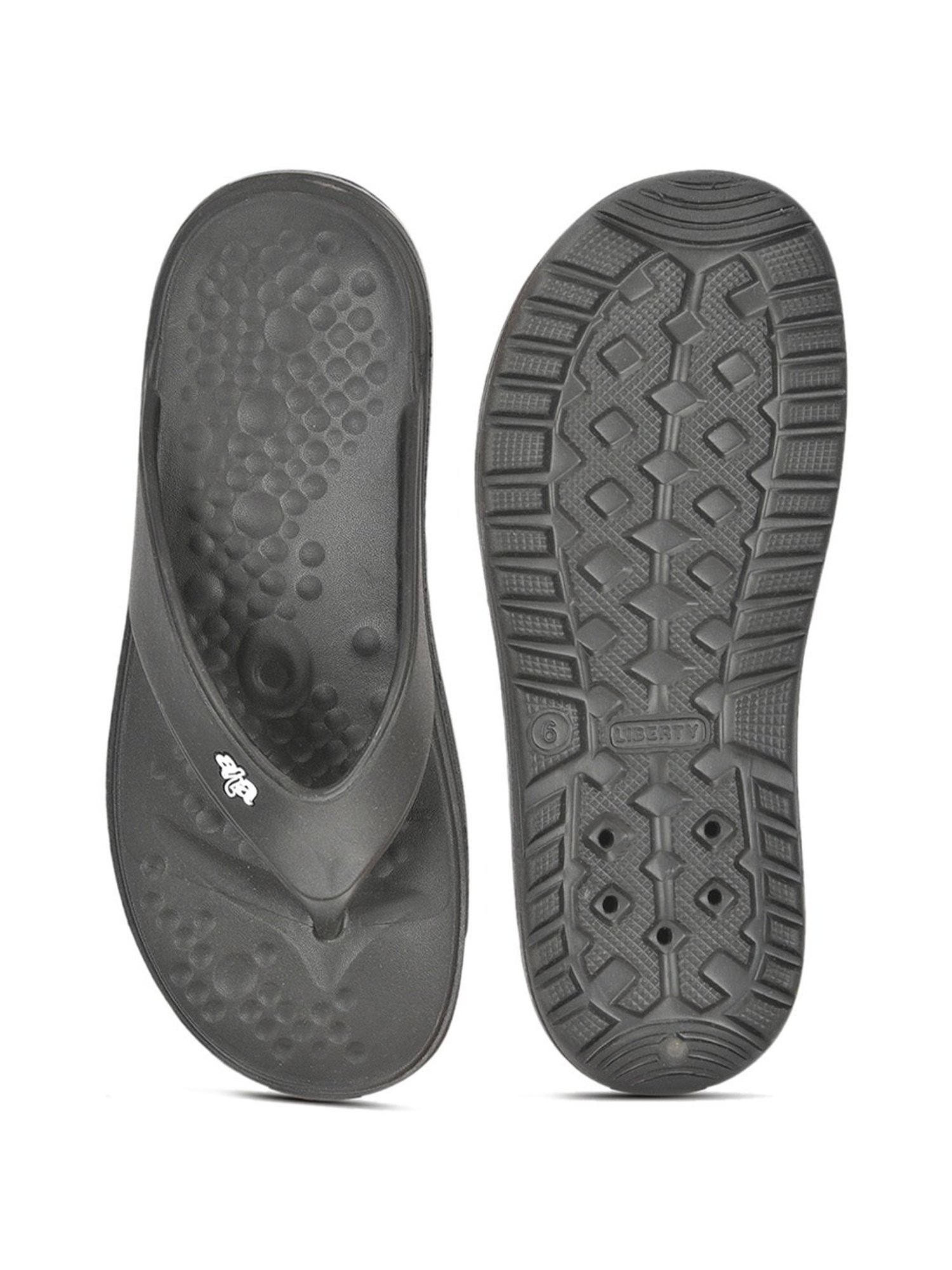 Aha by Liberty Men's BEACHTIME Black Flip Flops