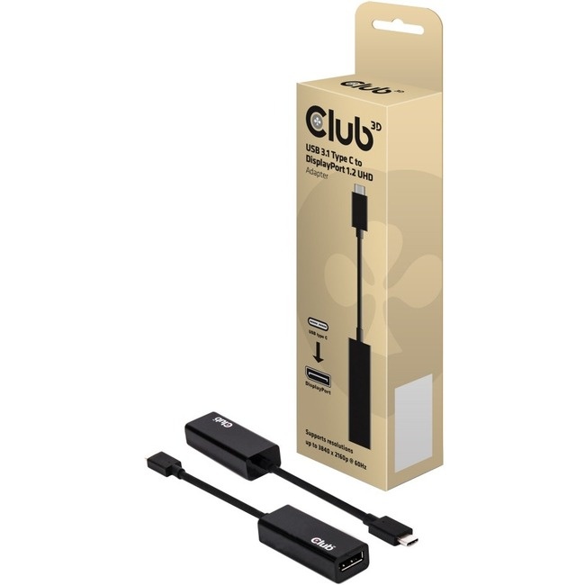 Club 3D Usb 3.1 Type-C To Displayport 1.2 4K60hz Uhd Adapter