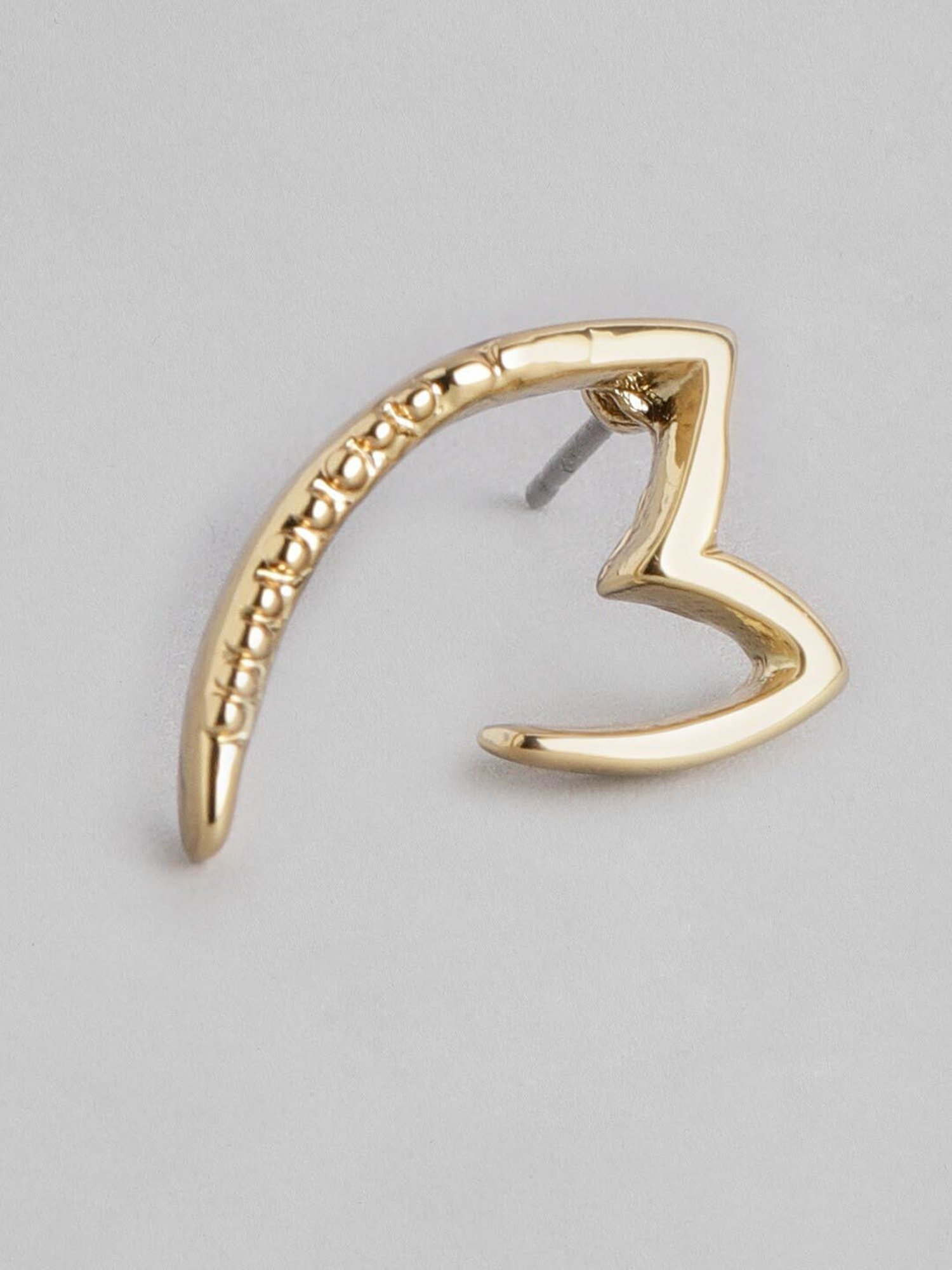 Estele Gold-Plated Heart-Shaped Combo Earrings for Girls/Women - Pack of 2