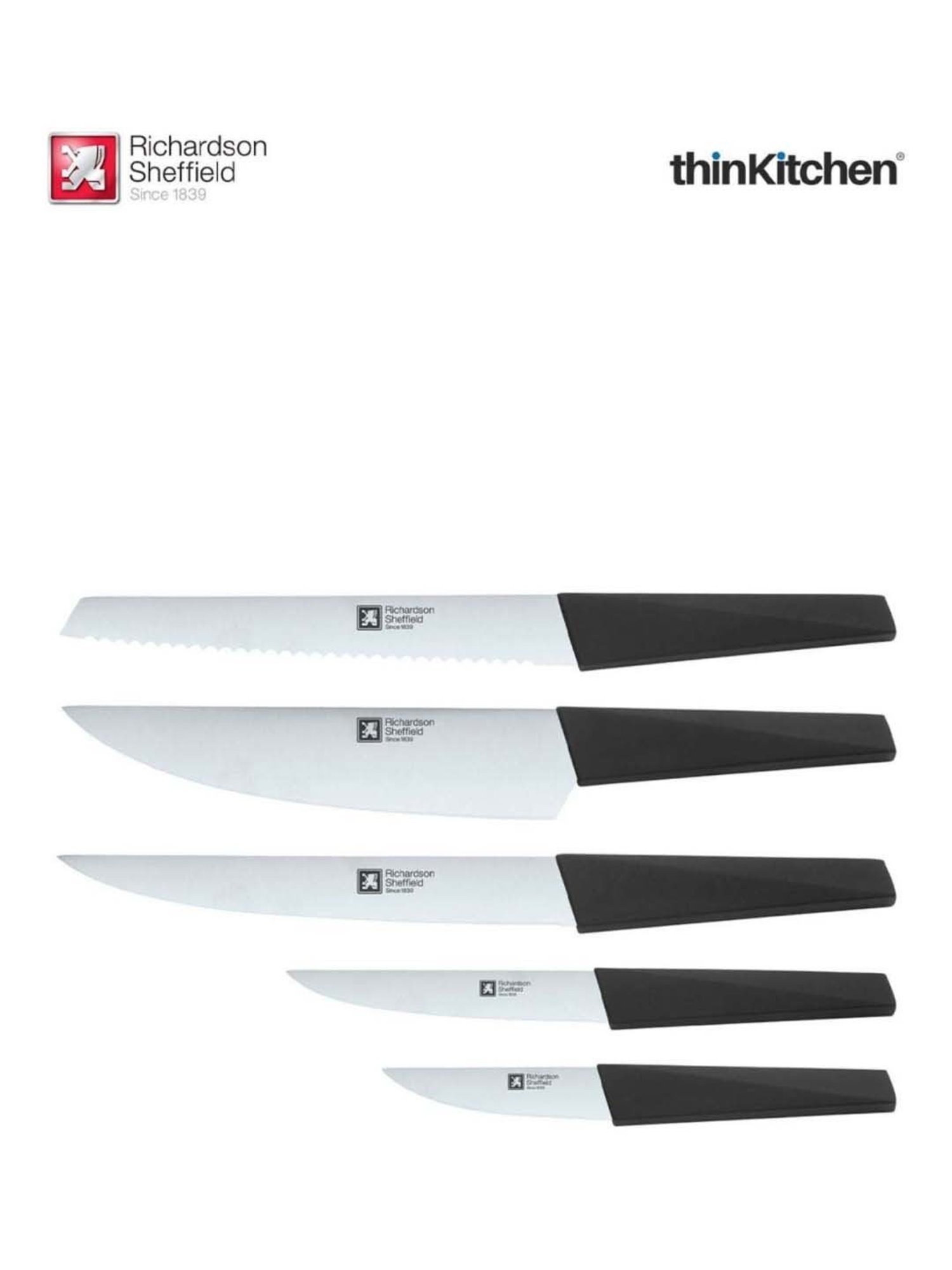 Richardson Sheffield Urban Silver Stainless Steel 5Pc Knife Set
