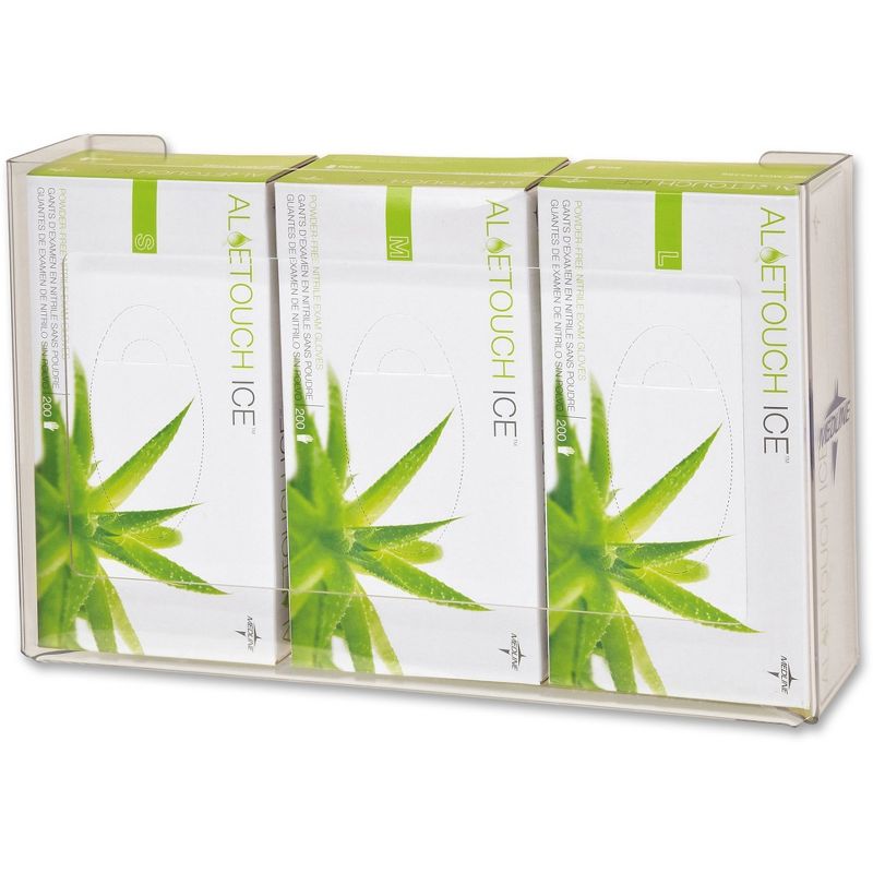 Medline Industries, Inc Plexiglass Glove Dispenser Box Holder Triple Clear MDS193096B