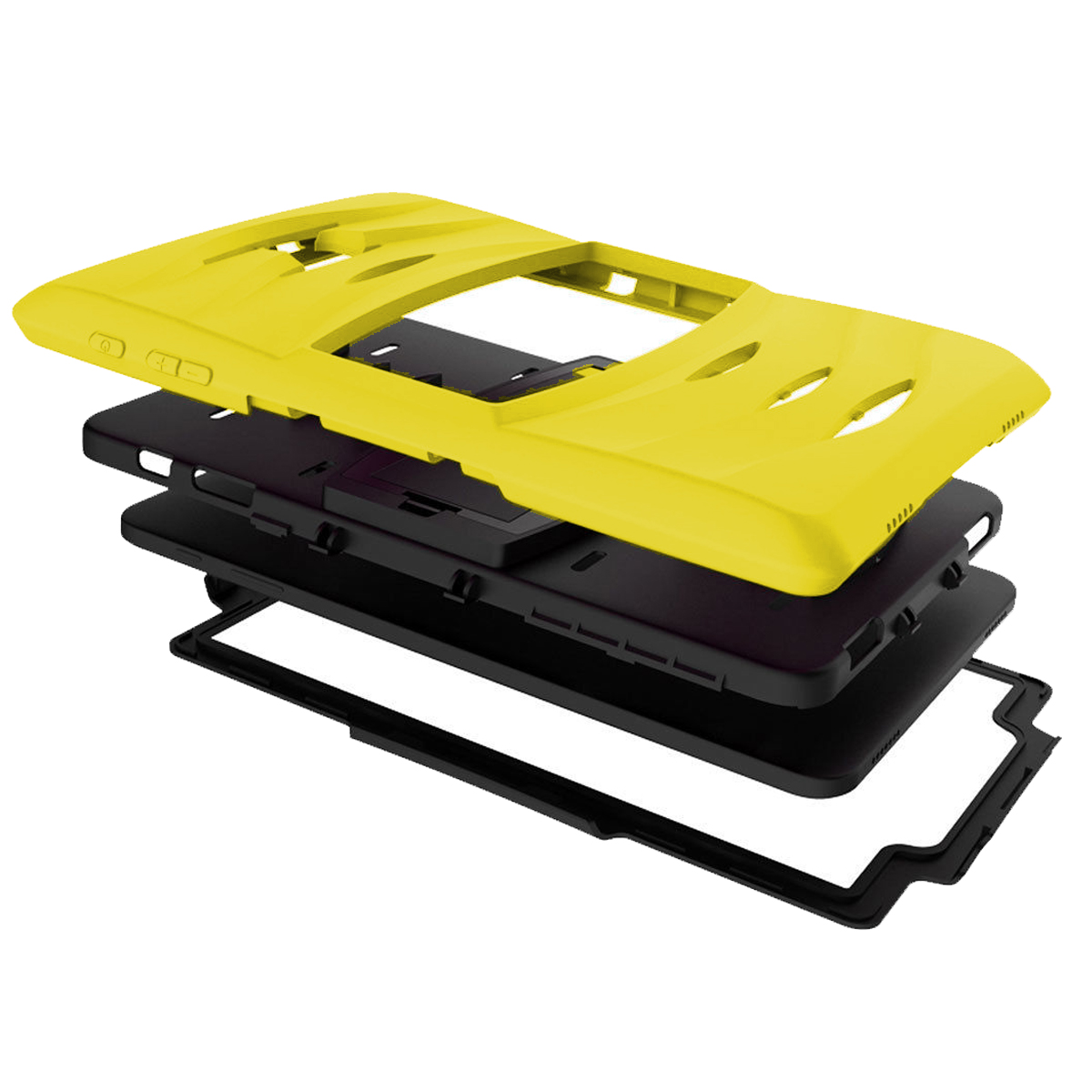 KIQ Heavy Duty Military Armor Case, Tablet Cover, Built-in Kickstand, cut-outs for camera and charging ports For Samsung Galaxy Tab A 8.0 SM-T350 (2015) (Purple)