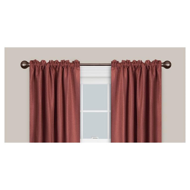 Loft by Umbra 36"-66" Soft Square Curtain Rod Set Oil Rubbed Bronze
