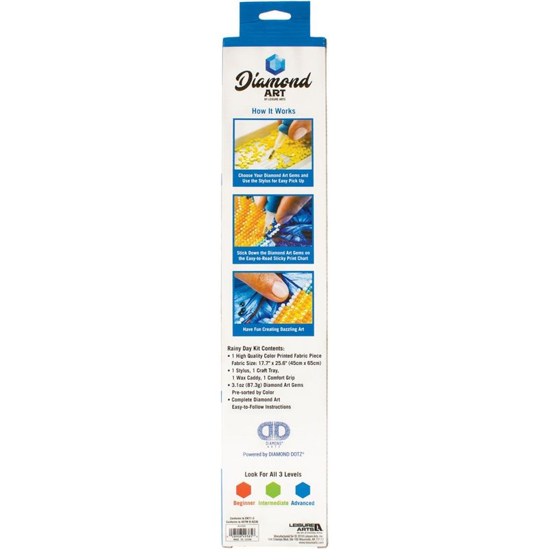 Leisure Arts Diamond Art Advanced Kit 14"X16"-Rainy Day