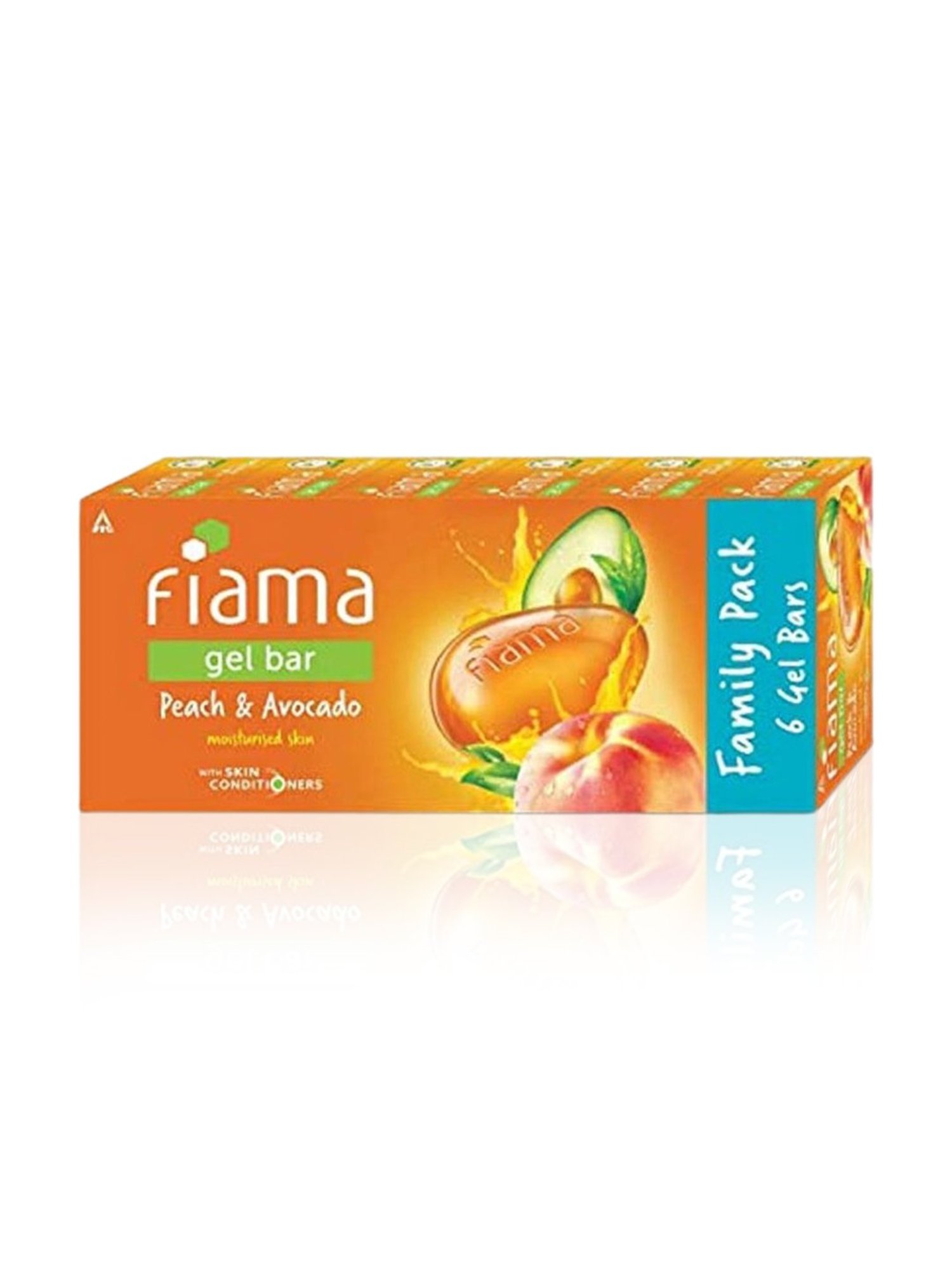 Fiama Peach & Avocado Gel Bar - Pack of 6
