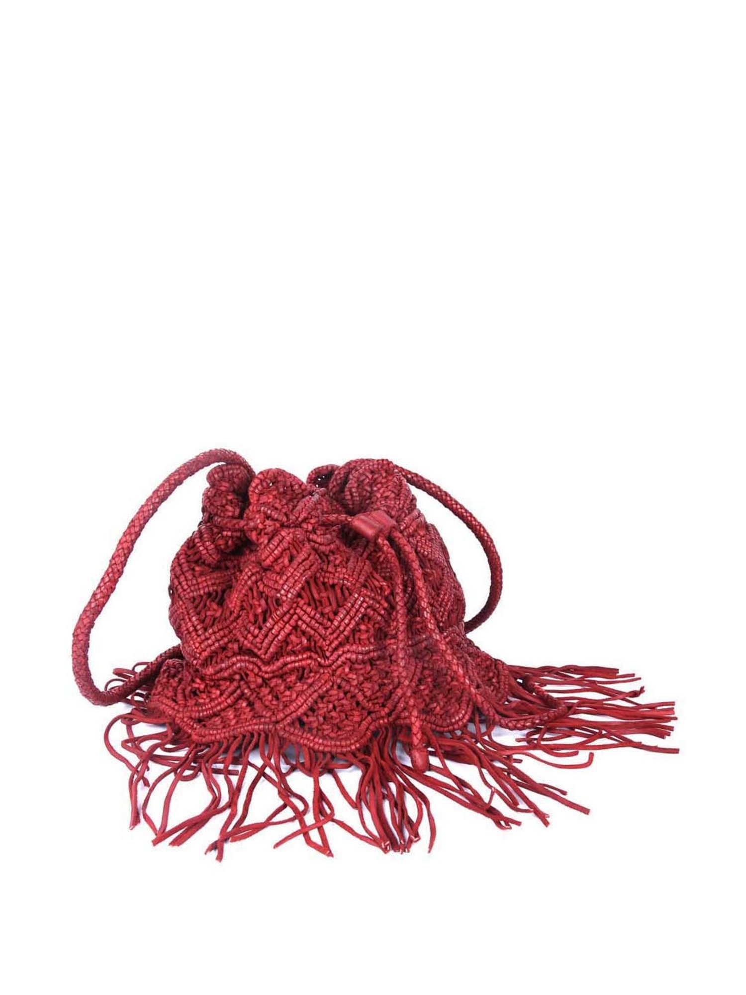 KOMPANERO Red Textured Medium Sling Handbag