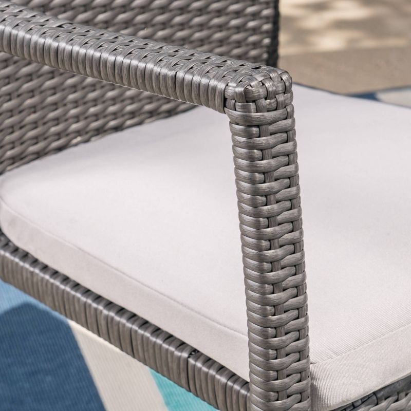 Westley 7pc Wicker Patio Dining Set - Gray - Christopher Knight Home