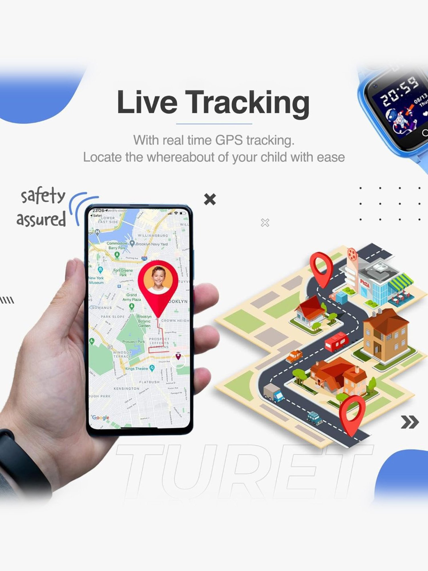 I Kall W1 Smartwatch (Black)