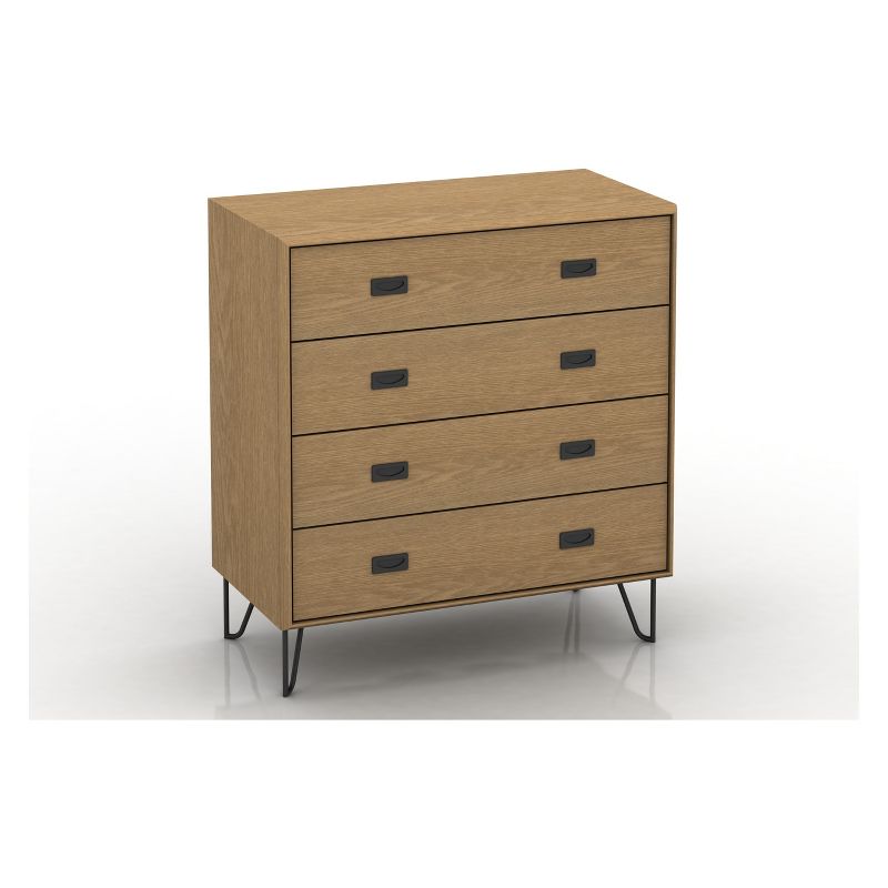 Asela 4 Drawer Chest Oak - Buylateral