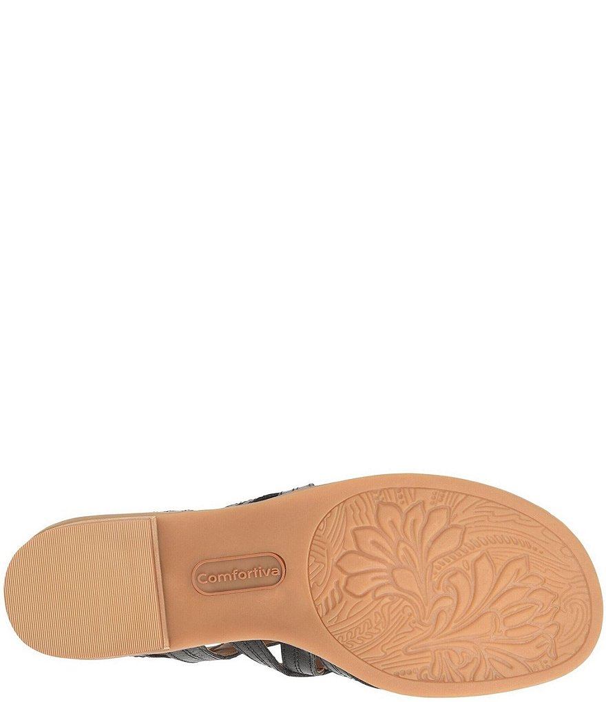 Comfortiva Betha Leather Gladiator Sandals