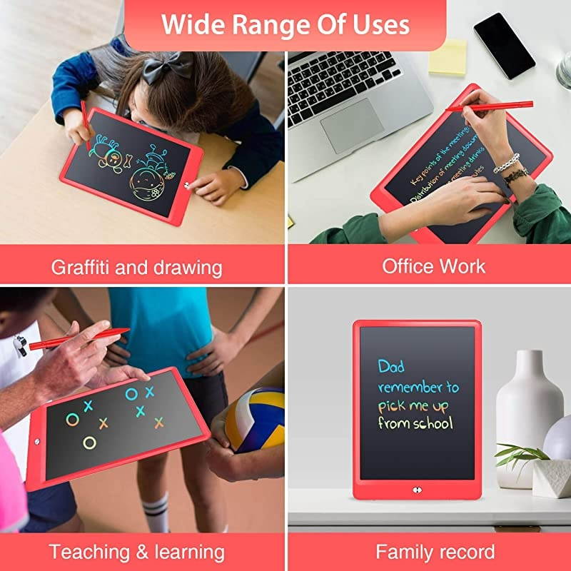 LCD Writing Tablet  10 Inch Electronic Graphics Drawing Pads Drawing Board eWriter Digital Handwriting Doodle Pad with Memory Lock for Kids Home School Office