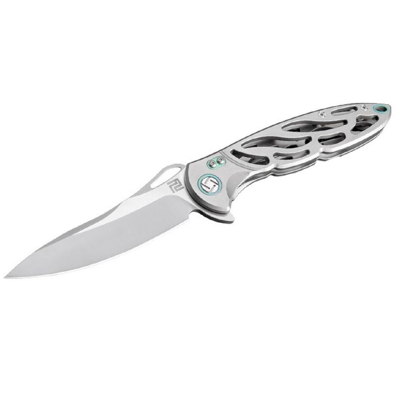 Artisan Hoverwing Folder 3.94 S35VN Blade Gray Titanium