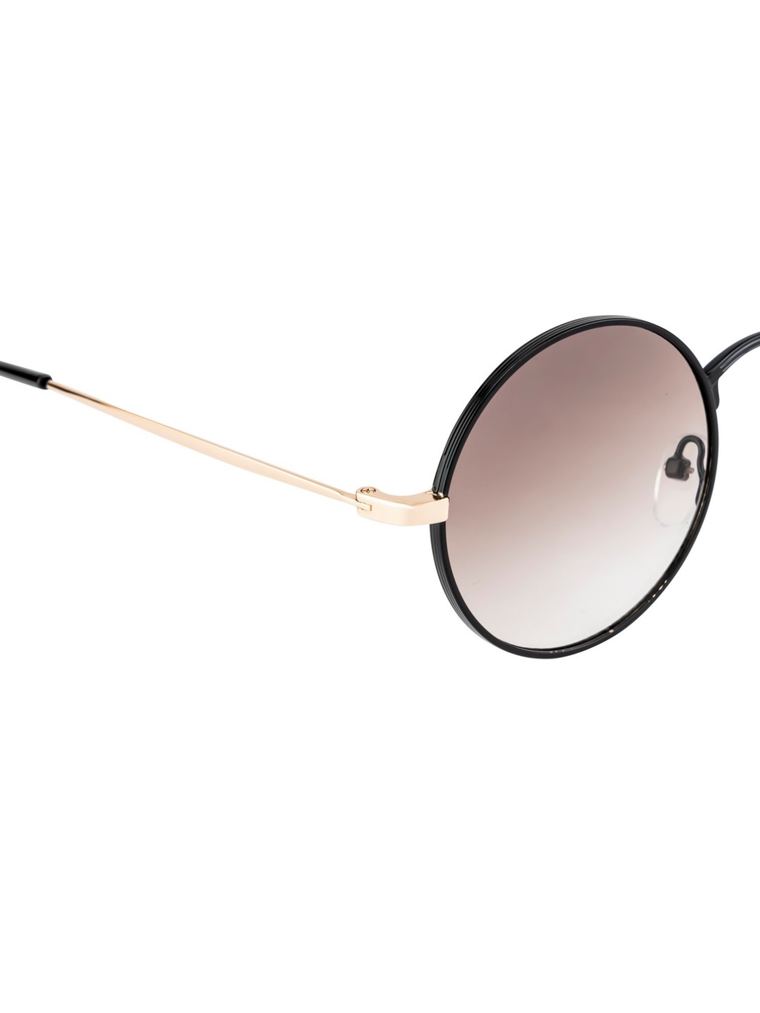 Opium Brown Full Rim Round Sunglasses For Women