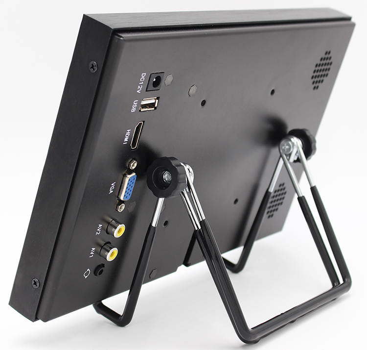 10" Monitor 1366&times;768 60Hz IPS LCD Portable Monitor with HDMI / VGA / USB / AV / RCA / Headphone Ports, 400cd/m2  800:1, Without Touch, 10 inch Portable Display Applied to Various Terminal Display.