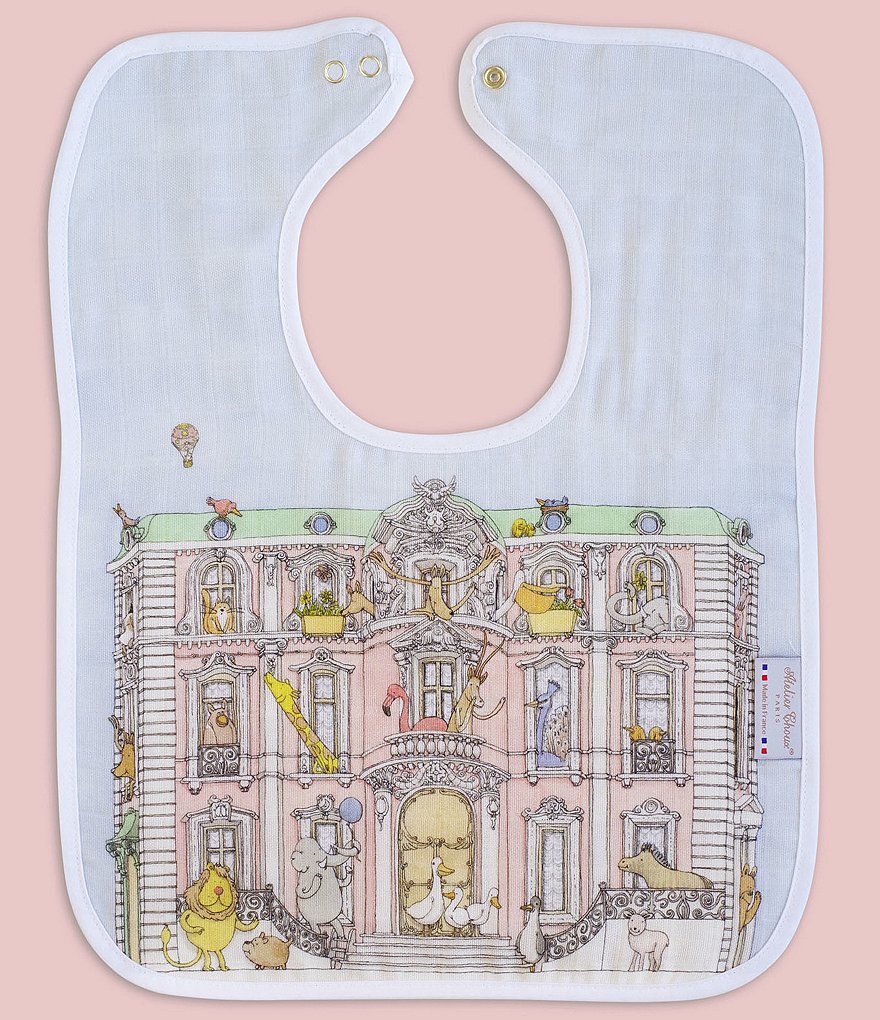 Atelier Choux Paris Organic Cotton Large Toddler Monceau Bib