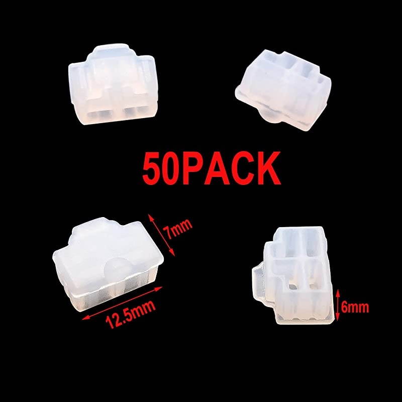 Ethernet Hub Port RJ45 Anti Dust Cover Cap Protector Plug (50PCS/White)