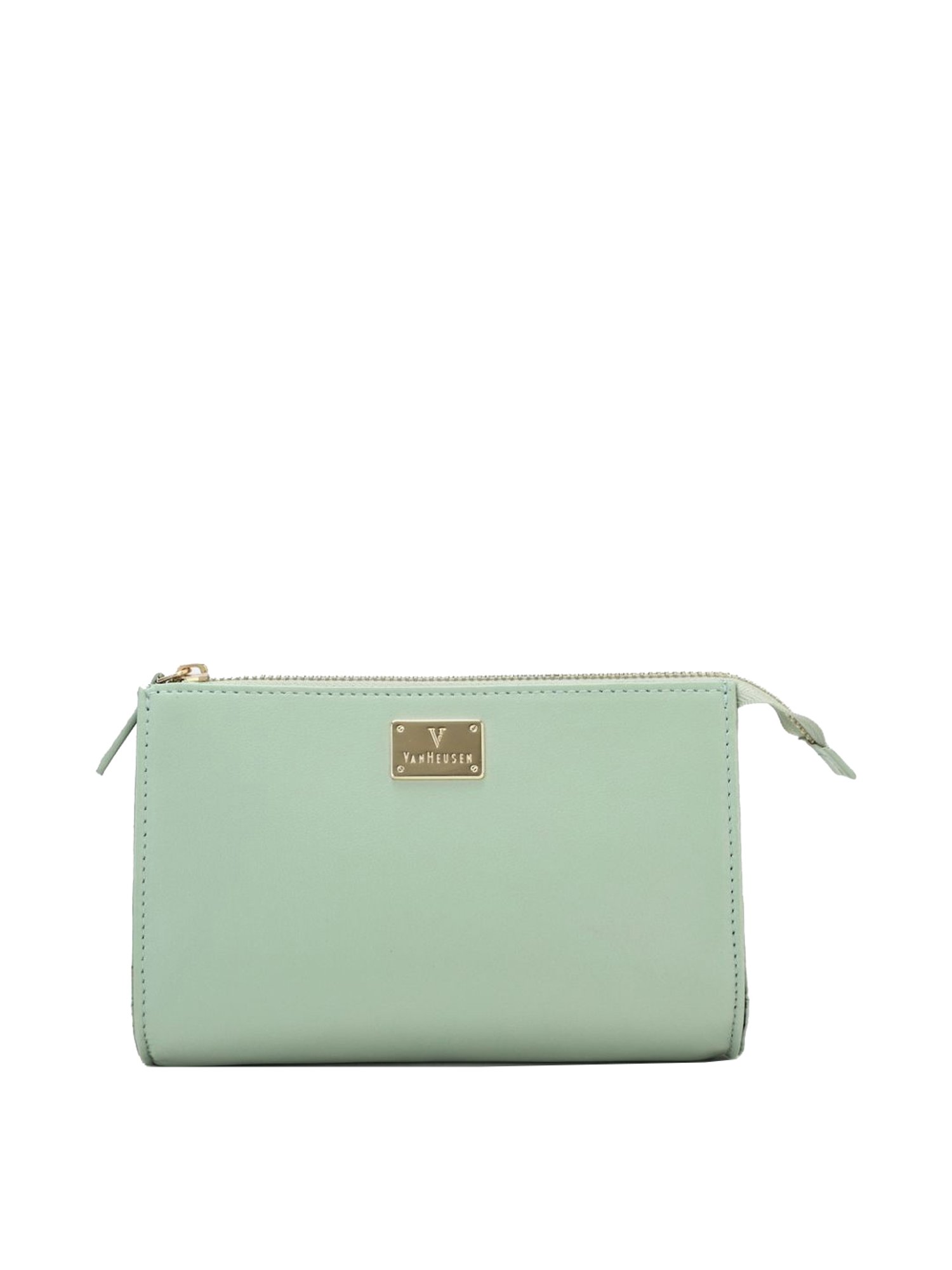 Van Heusen Green Solid Wallet for Women