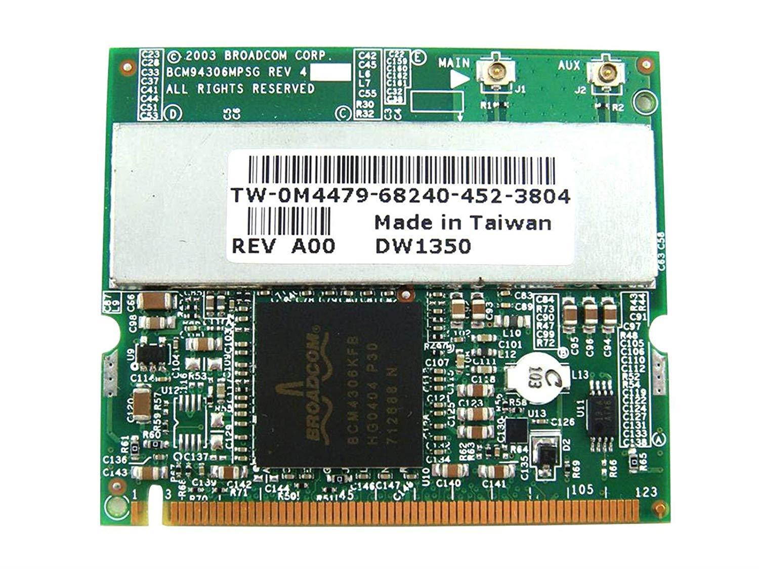 BroadCom BCM94306MPSG BCM4306 DW1350 J0846 M4479 Mini Pci WLAN Wifi Card for Dell