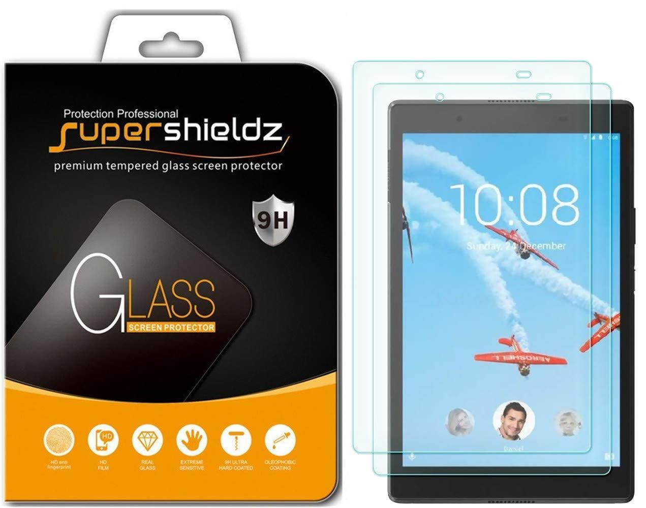 [2-Pack] Supershieldz for Lenovo Tab E8 / Tab 8 (TB-8304F, TB-8304F1) Tempered Glass Screen Protector, Anti-Scratch, Bubble Free, Lifetime Replacement